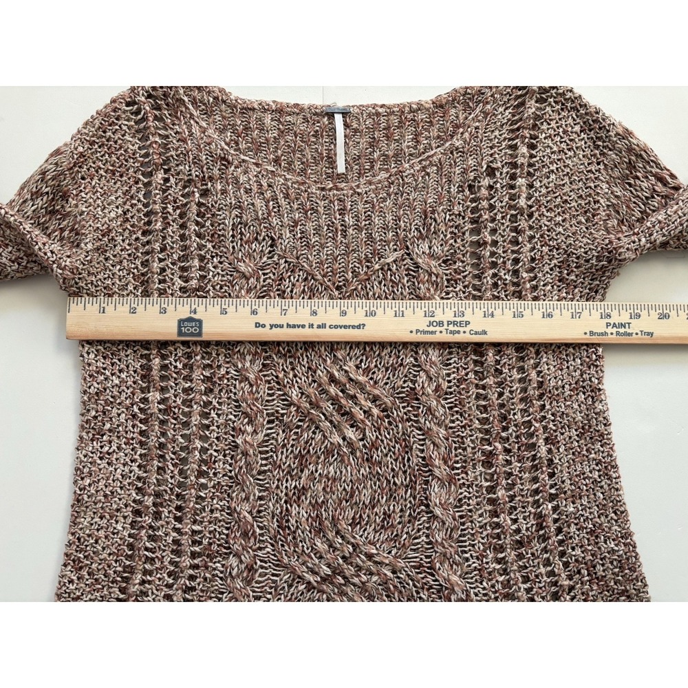 FREE PEOPLE Sweater Boho Open Knit Pegasus West End Festival Cable Fairy-Size S - Picture 6 of 7
